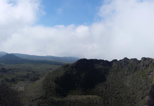Panorama de volcans éteints